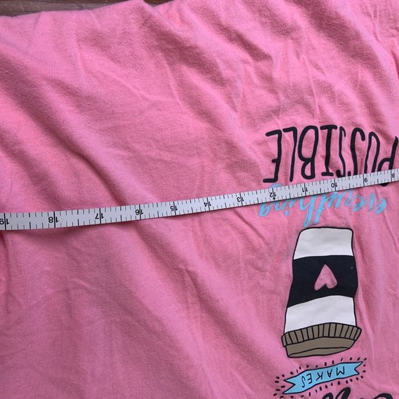 Secret Treasures Pink Lounge/Sleepwear Tee Shirt Size Large - Picture 4 of 6